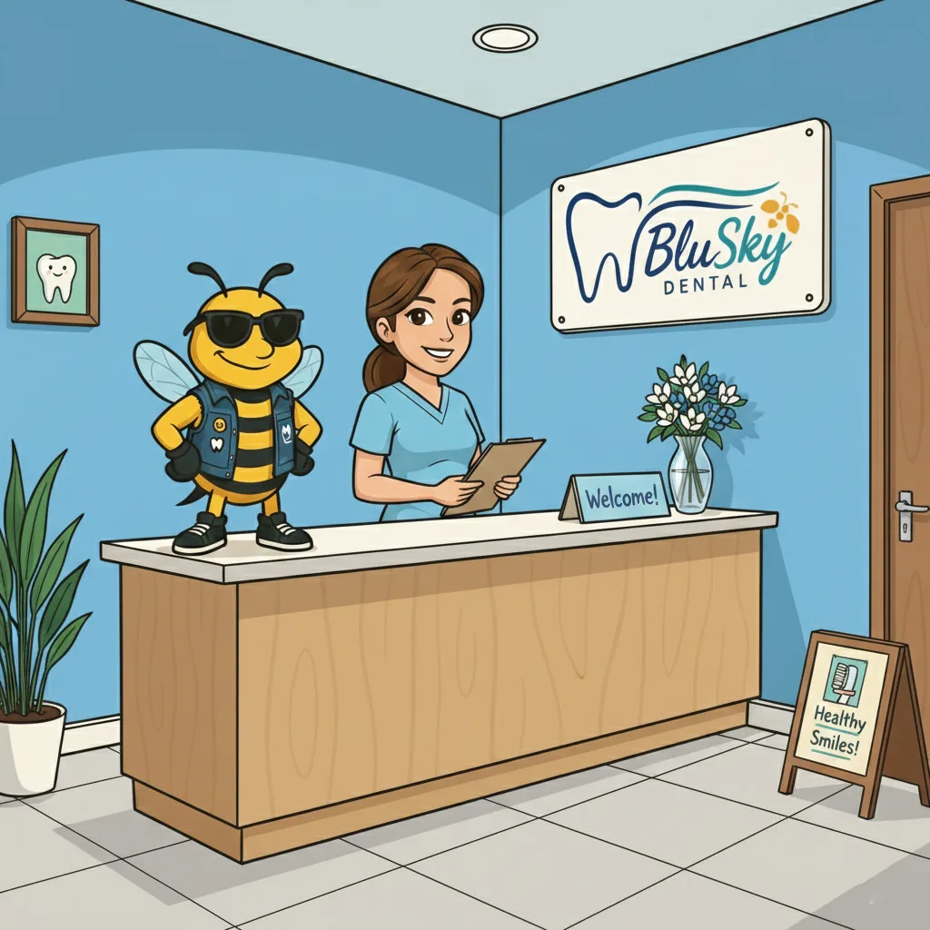 BluSky illustration of asking appointment and billing questions