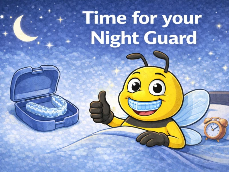 BluSky illustration of a night guard in its storage case