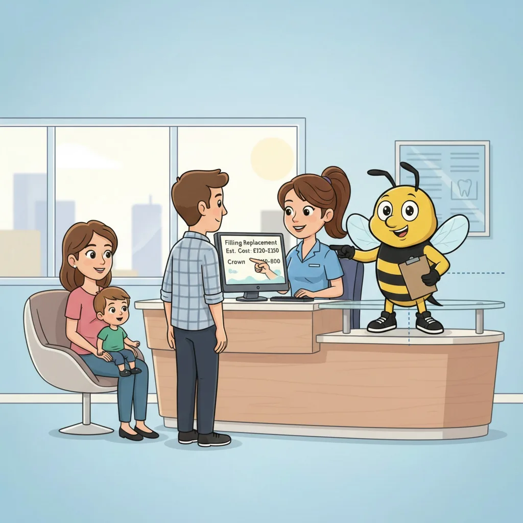 BluSky illustration of a patient discussing a dental appointment