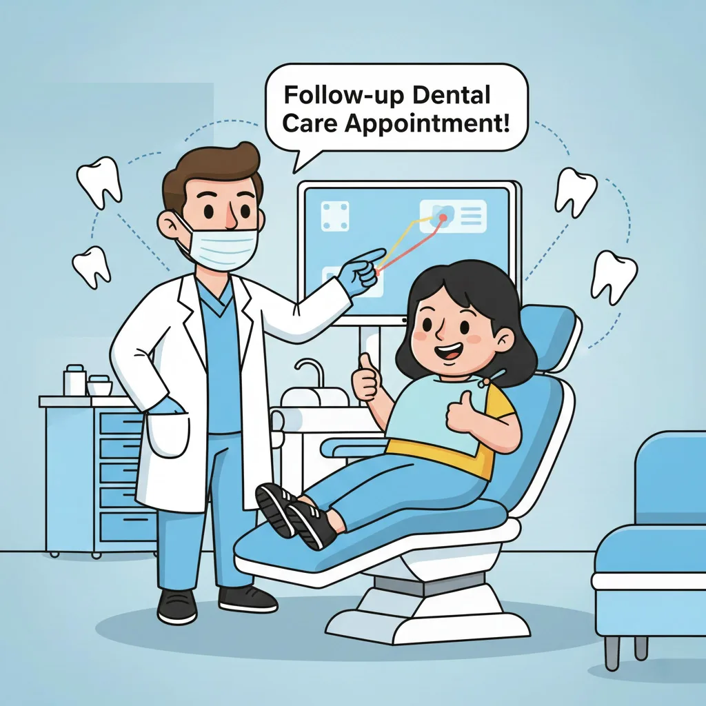 BluSky illustration of follow-up after an urgent dental visit
