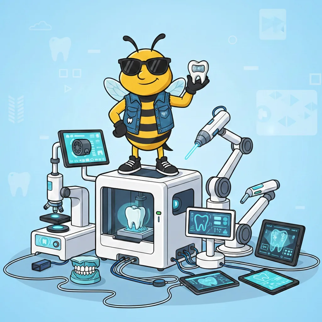 BluSky illustration of digital dental tools