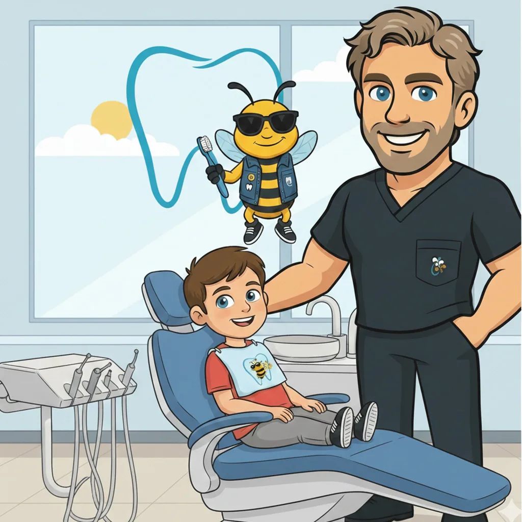 BluSky illustration of discussing preventive care for a child