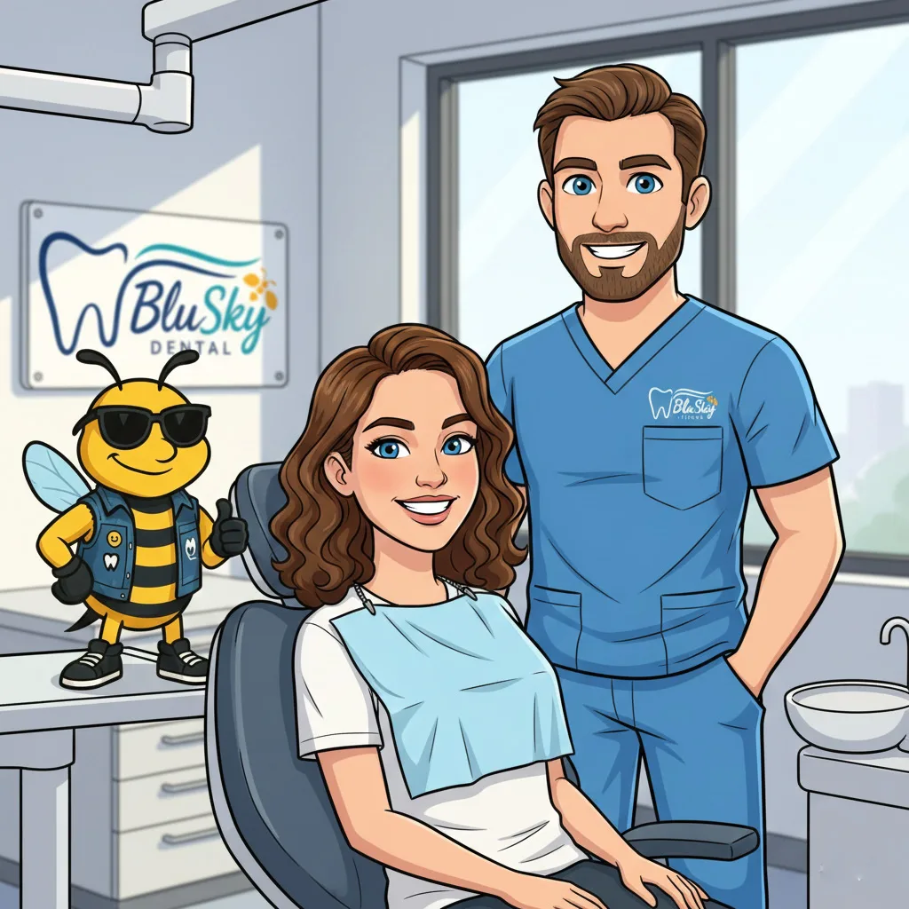 BluSky illustration of discussing choices for a smile