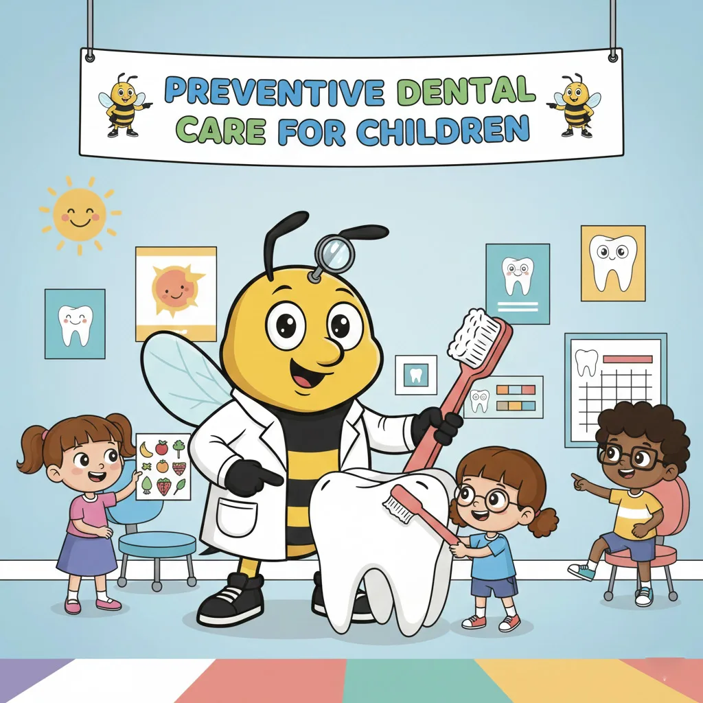 BluSky illustration of preventive dental care for children