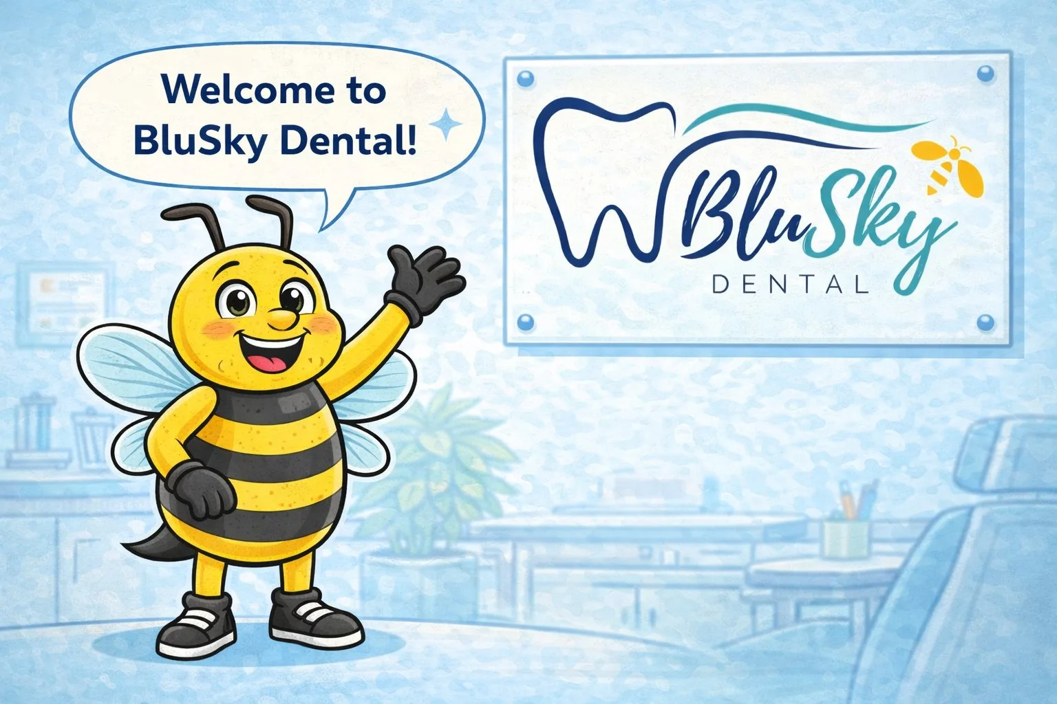 BluSky illustration welcoming new patients